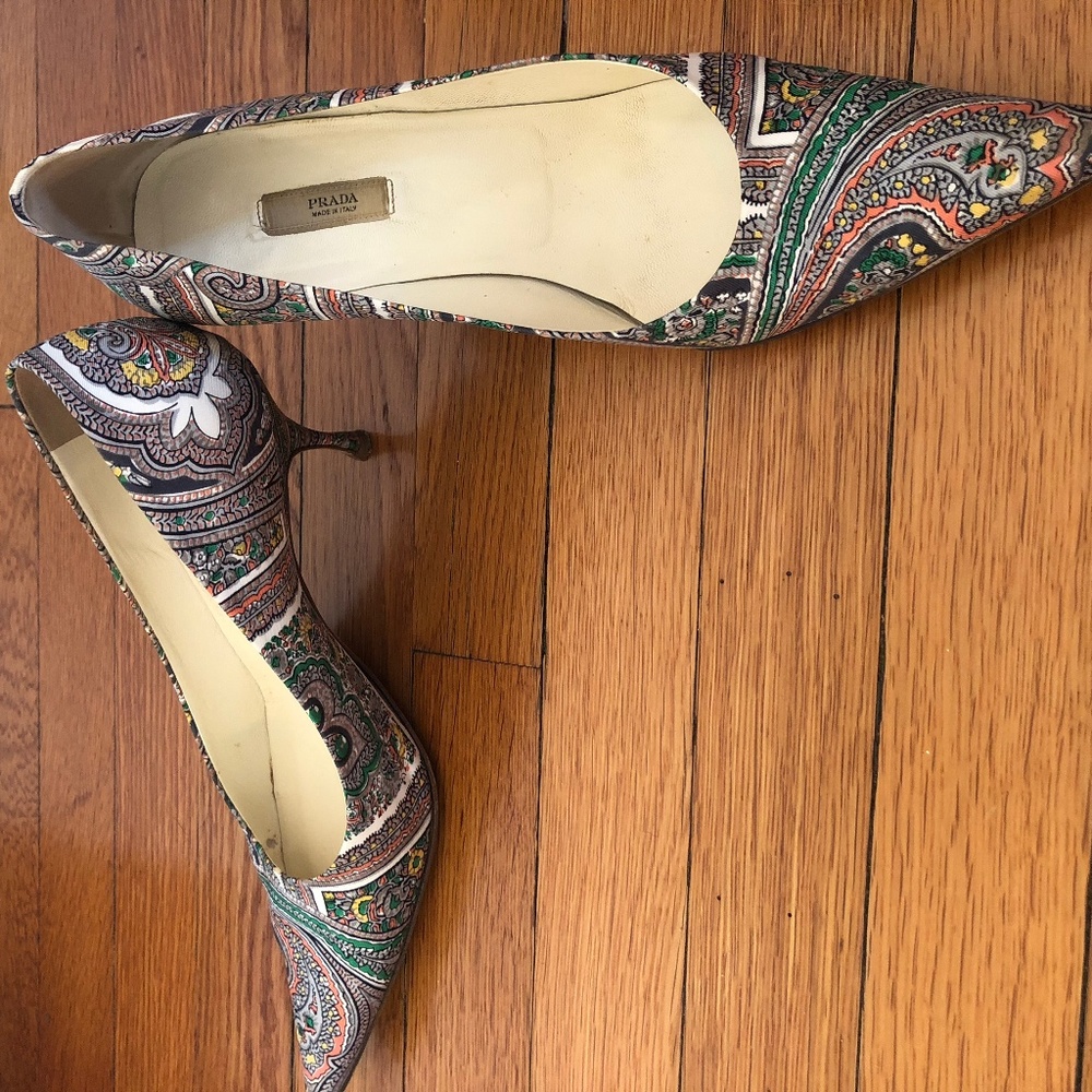 Vintage Prada Paisley Shoes